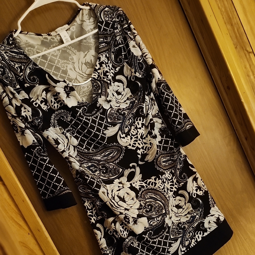 White House Black Market Floral and Paisley Dress